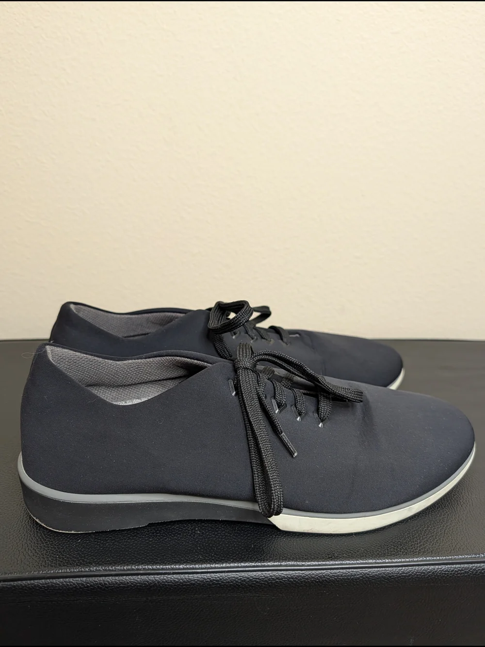 Muroexe Atom Black‎ Stretch Lace-Up Sneakers Men's 10 Made in Spain